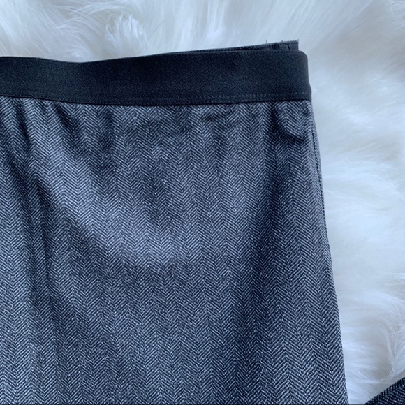 Eileen Fisher Herringbone Polyester Pants - Grey - Picture 3 of 8